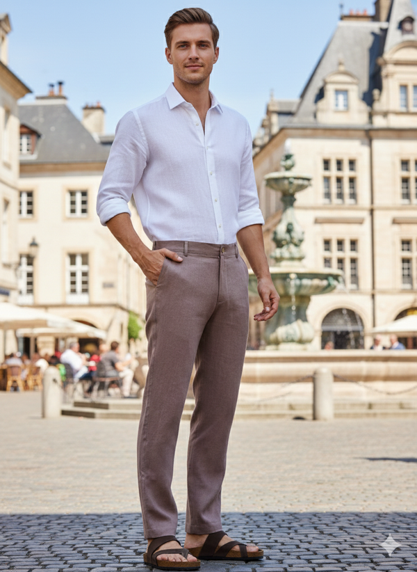 Ian Pure Linen Trousers