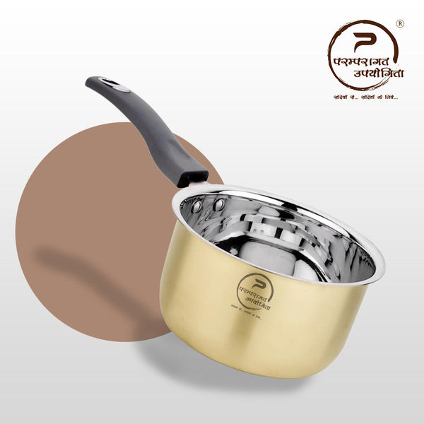 Paramparagat Upyogita Chaitanya Saucepan 2 Ltr. + Frying Pan 1 Ltr.