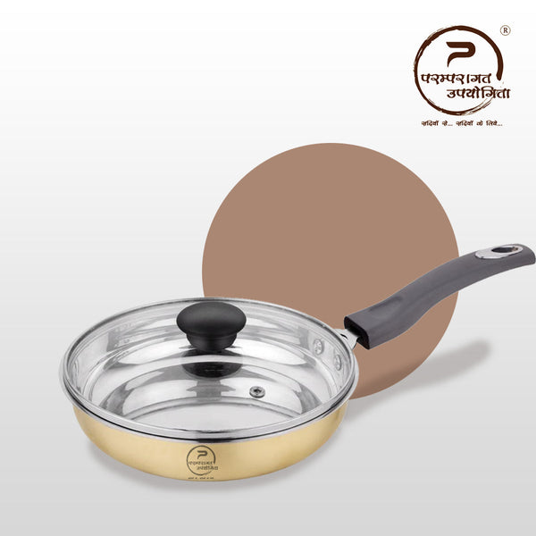 Paramparagat Upyogita Chaitanya Saucepan 1.5 Ltr. + Frying Pan 1 Ltr.