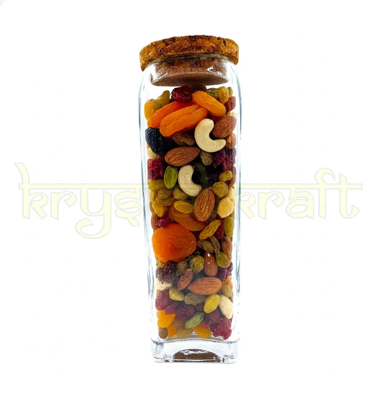 Krystal Kraft Gold Label Glass Jar with Cork Lid | Eco-Friendly