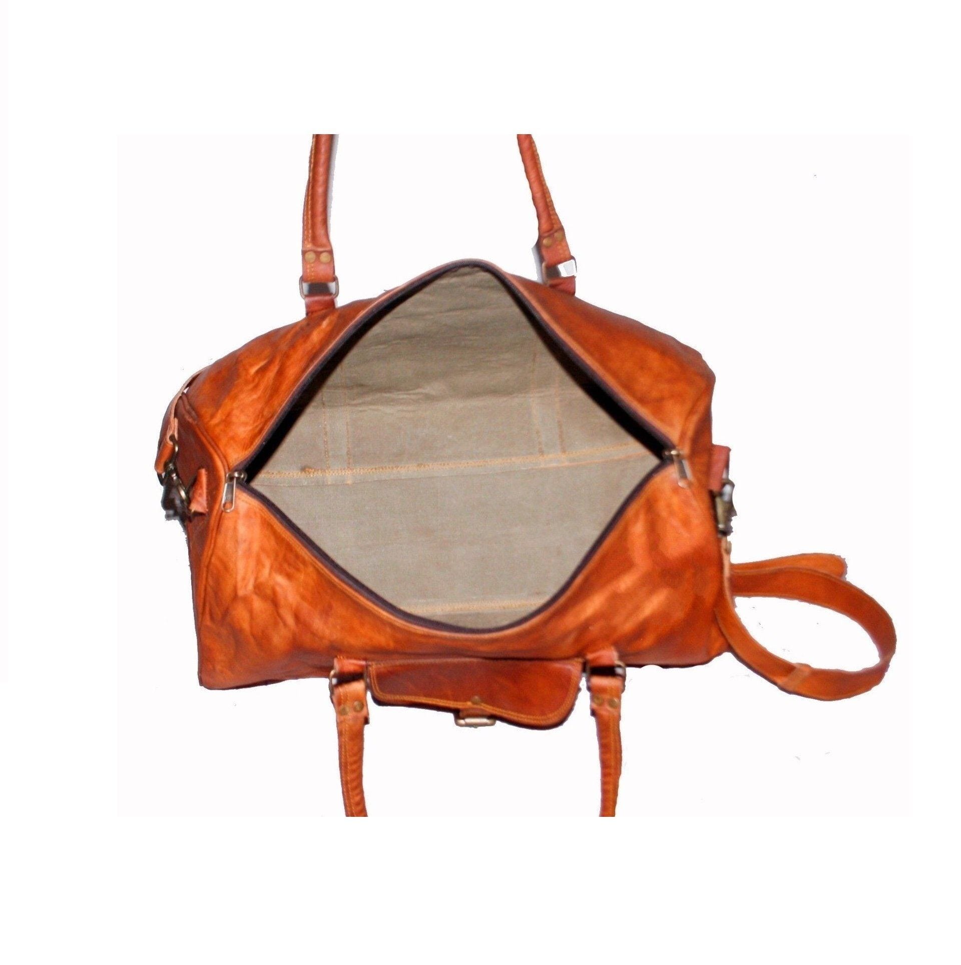 Vintage Leather Travel Weekend Bag Classy Leather Bags Bags