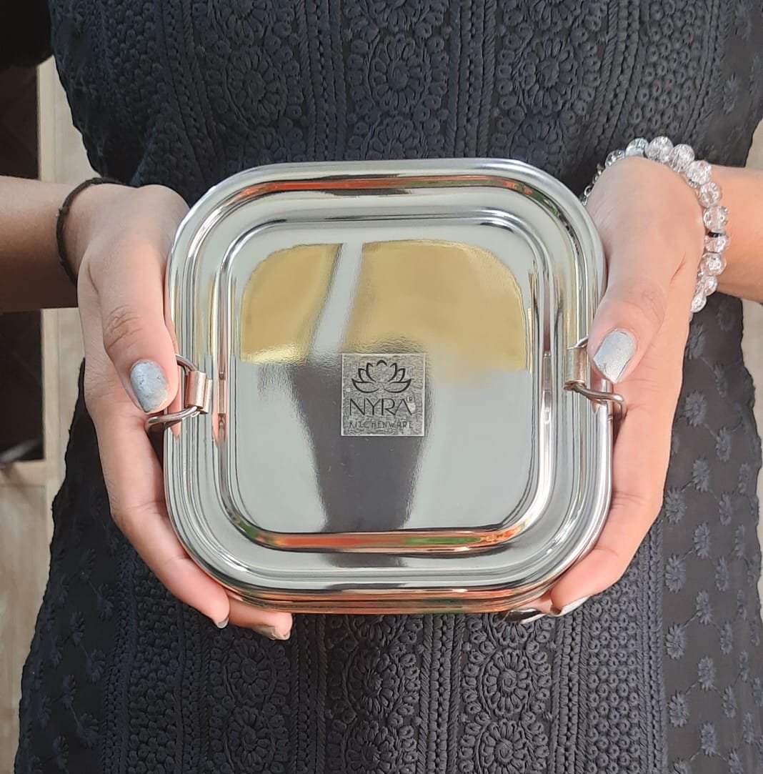 Stainless Steel Double Decker Lunch Box 