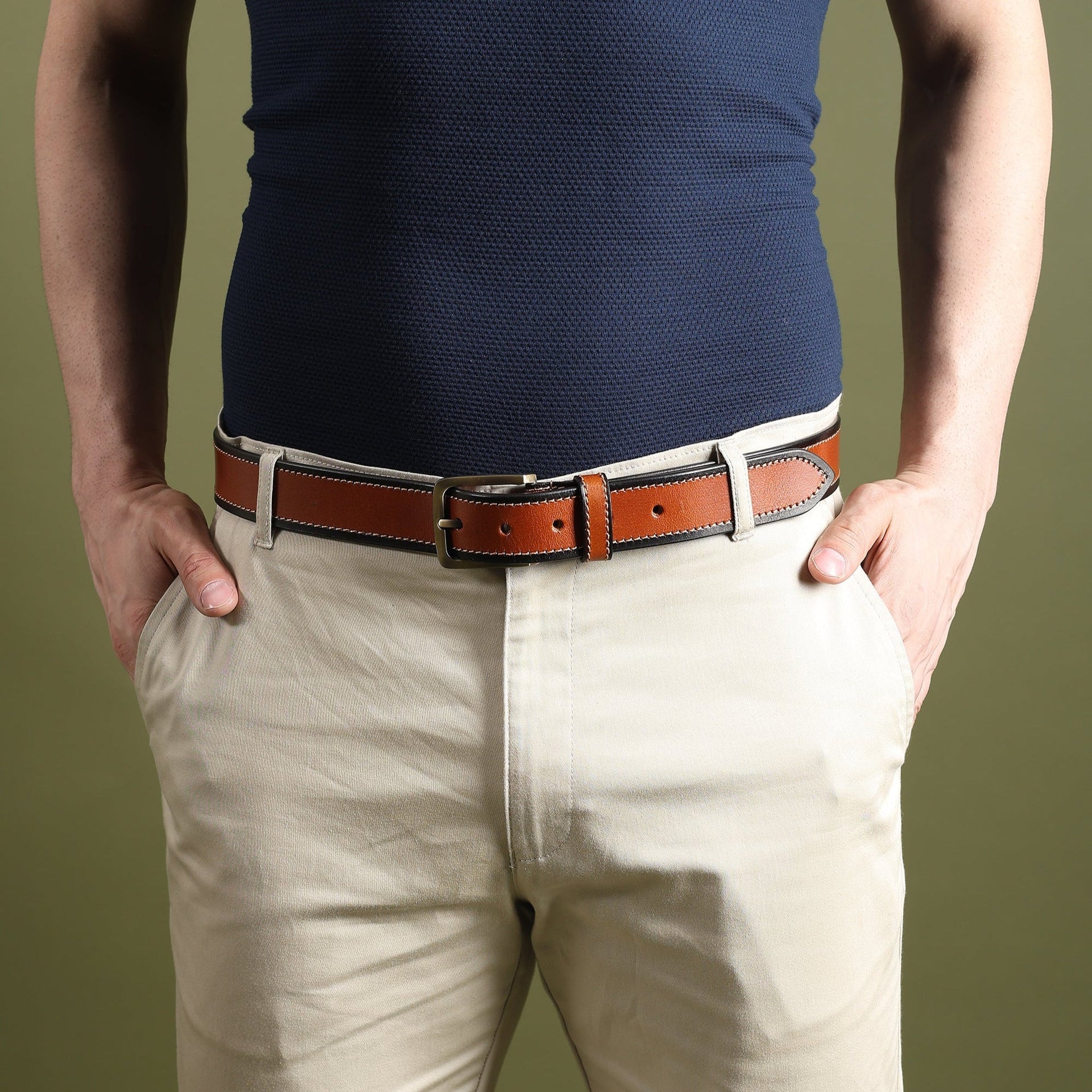 Classic Copper Slim Premium Belt
