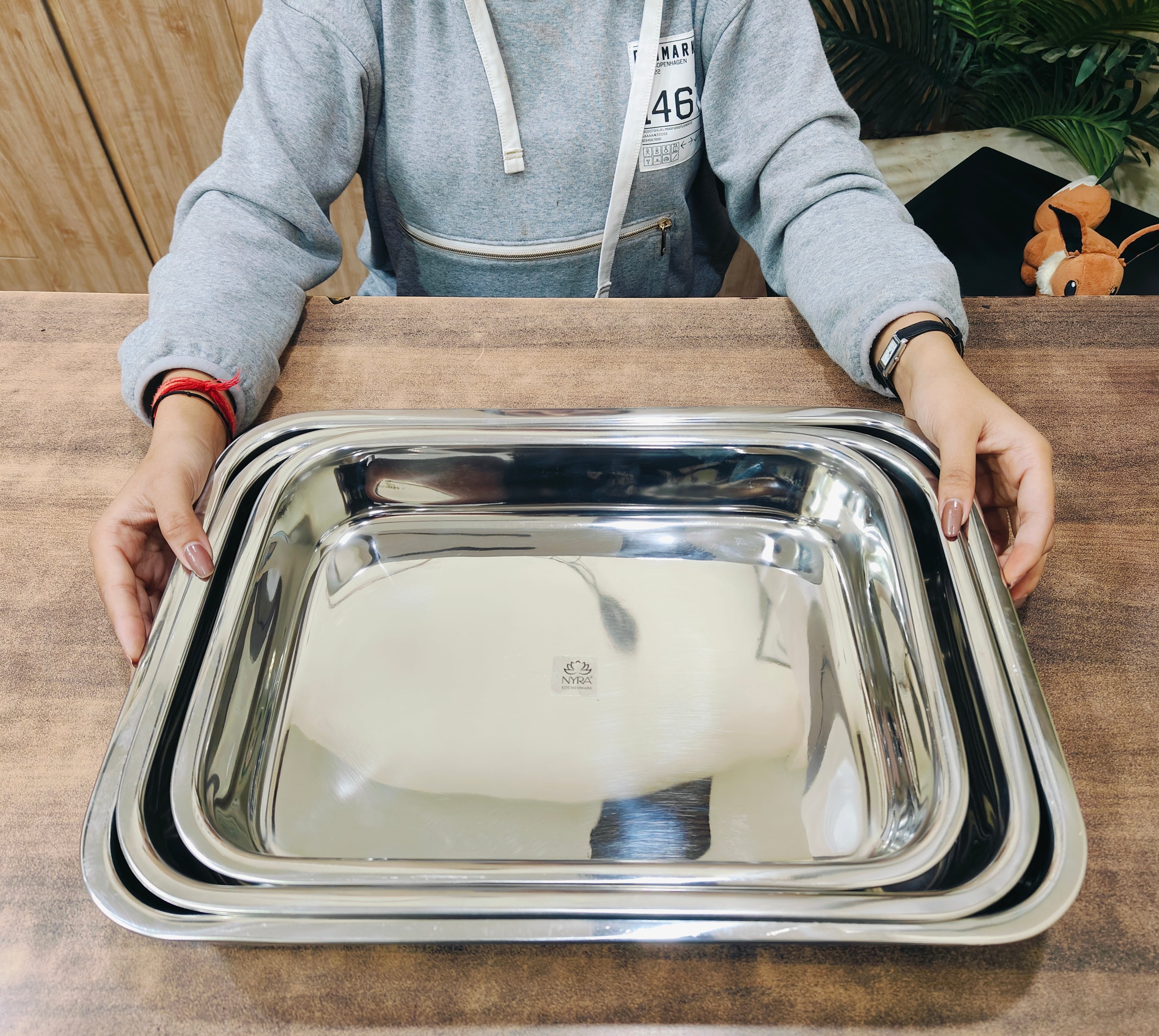 Stainless Steel Storing & Serving Tray 