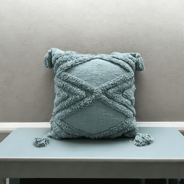Ocean Breeze Tufted Cushion Cover