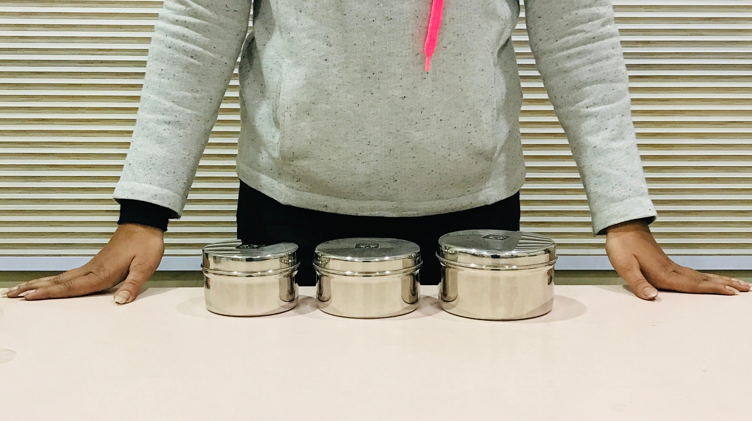 Stainless-Steel Box Round Storage Container