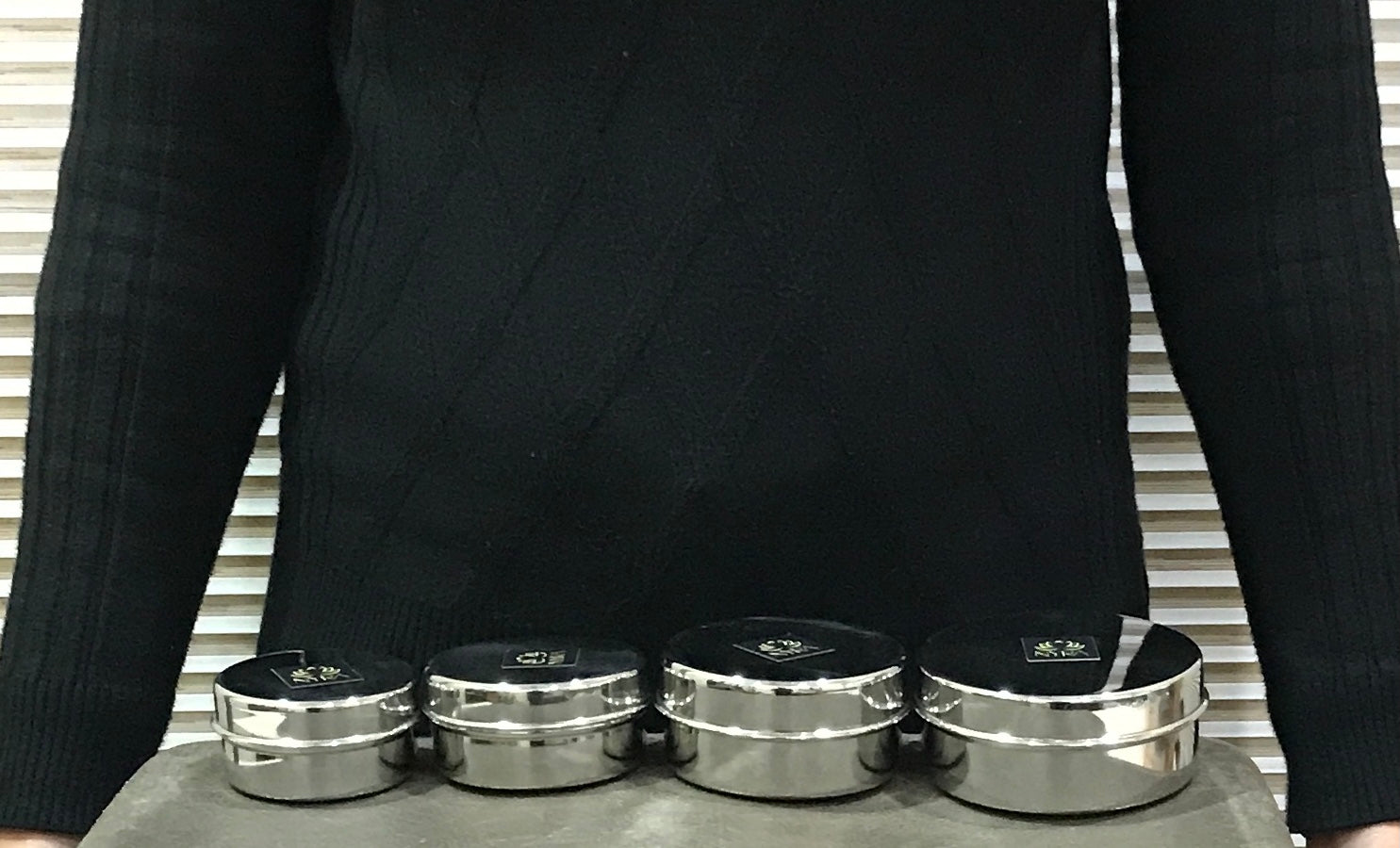 Stainless-Steel Storage Box Container Flat Dibbi