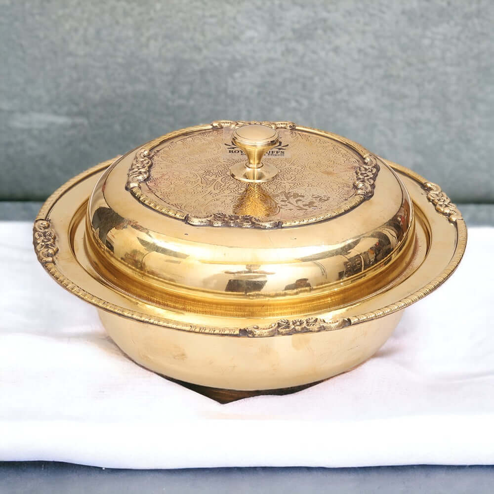 500 ml I Brass Serving Donga Dinnerware | Tableware | Serving Cutlery | Brass Utensils