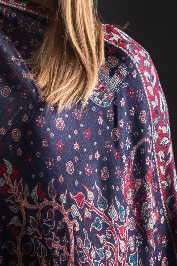 Şal Kani India blumarin floral - Cel mai bun șal din Pashmina