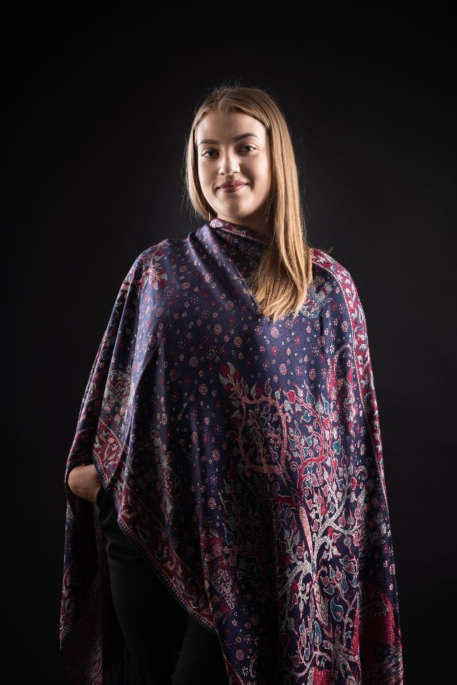 Şal Kani India blumarin floral - Cel mai bun șal din Pashmina