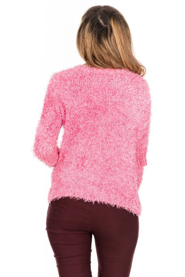 Pulover Pufos Mărime M