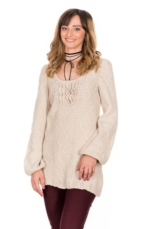 Pulover Bej Mărime M