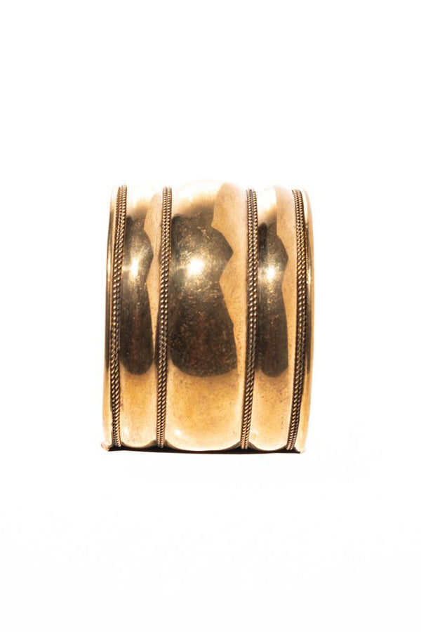 Bratara lata 5cm aurie cu finisaj antichizat