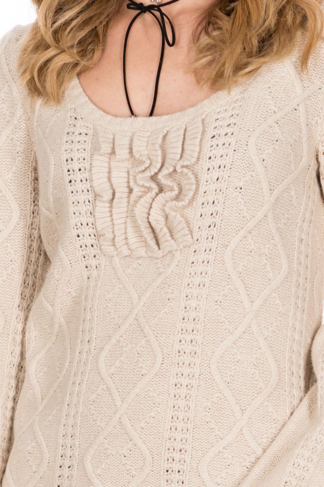 Pulover Bej Mărime M