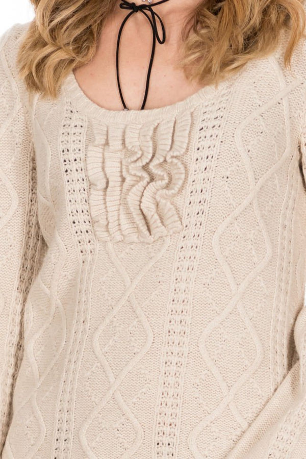 Pulover Bej Mărime M