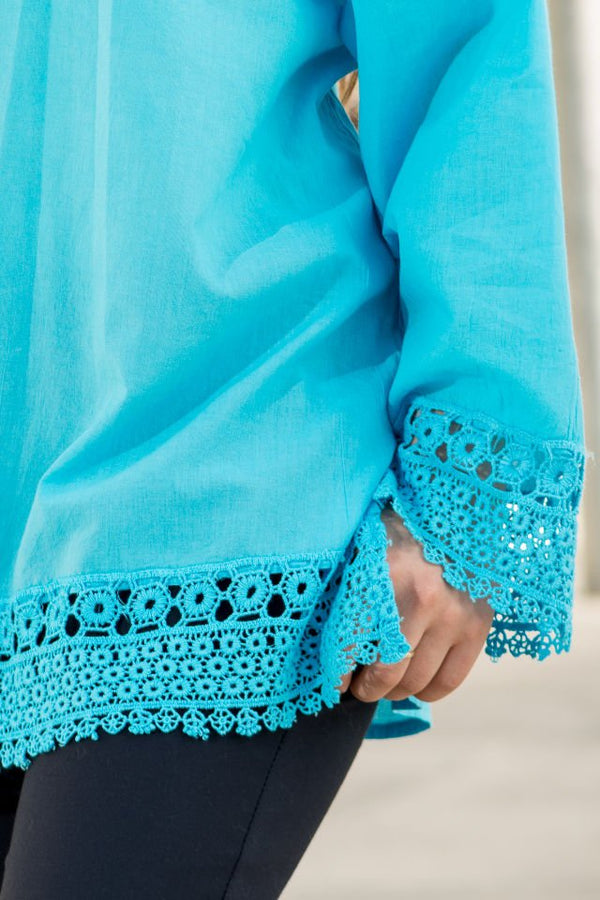 Bluza Cu Broderie Crosetata