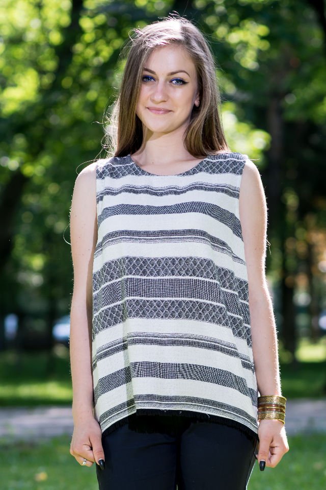 Bluză Chimono In Mărime M-L