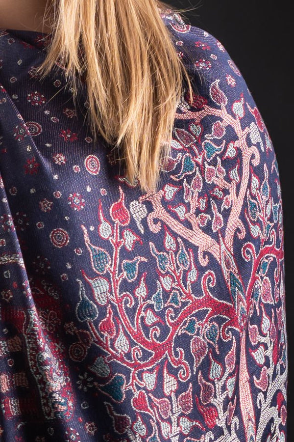 Şal Kani India blumarin floral - Cel mai bun șal din Pashmina