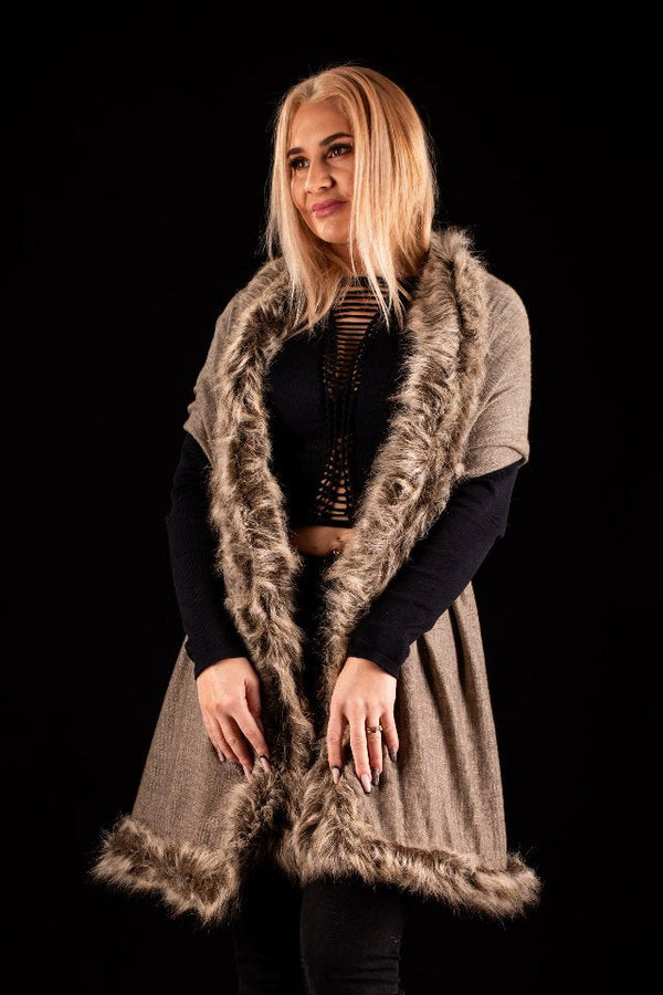 Sal cafeniu deschis uni cu blanita cafenie India