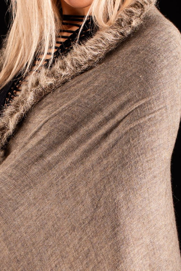 Sal cafeniu deschis uni cu blanita cafenie India