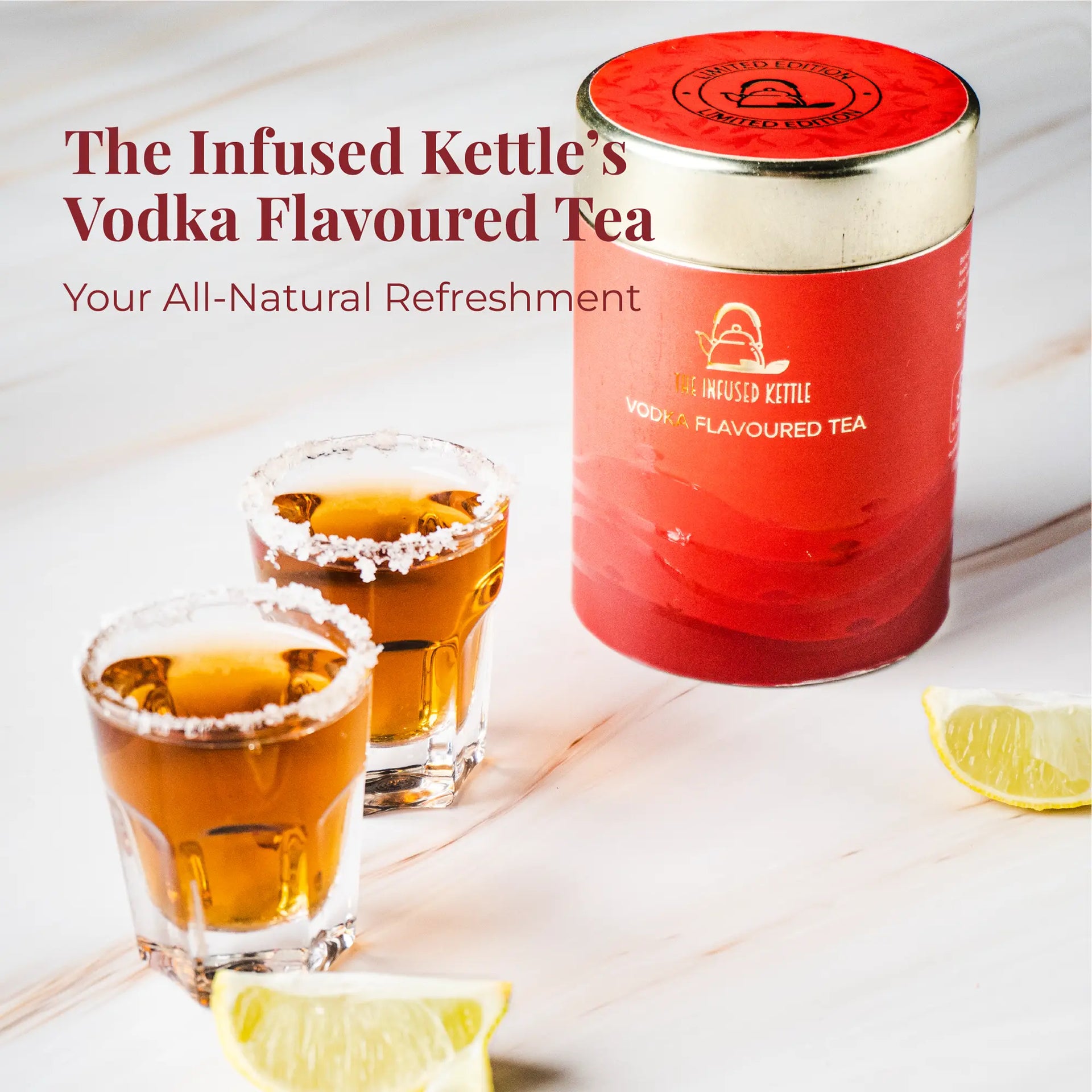 Vodka Flavoured Black Tea (Non-Alcoholic)