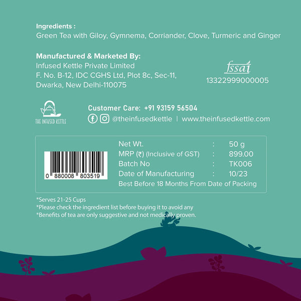 Diabetes Care Green Tea + FREE Refill Pack