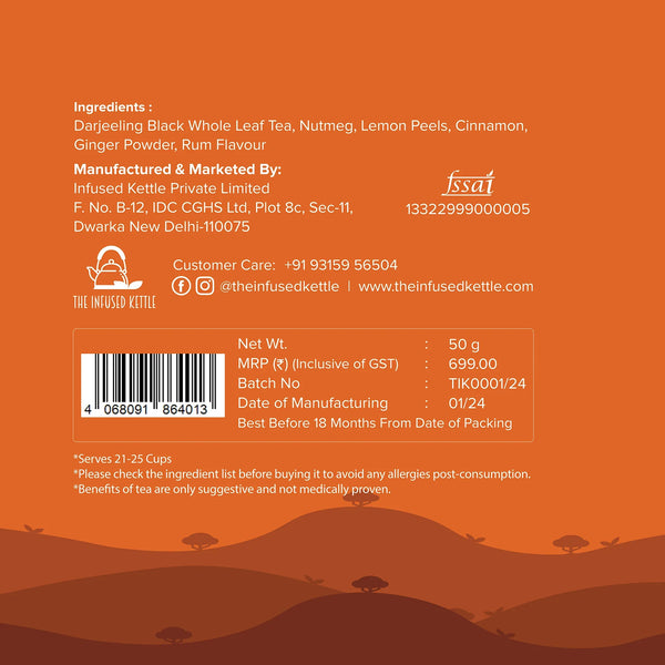 Rum Flavoured Tea (Non-Alcoholic)