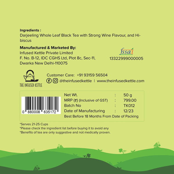 Wine Flavoured Black Tea (Non-Alcoholic)