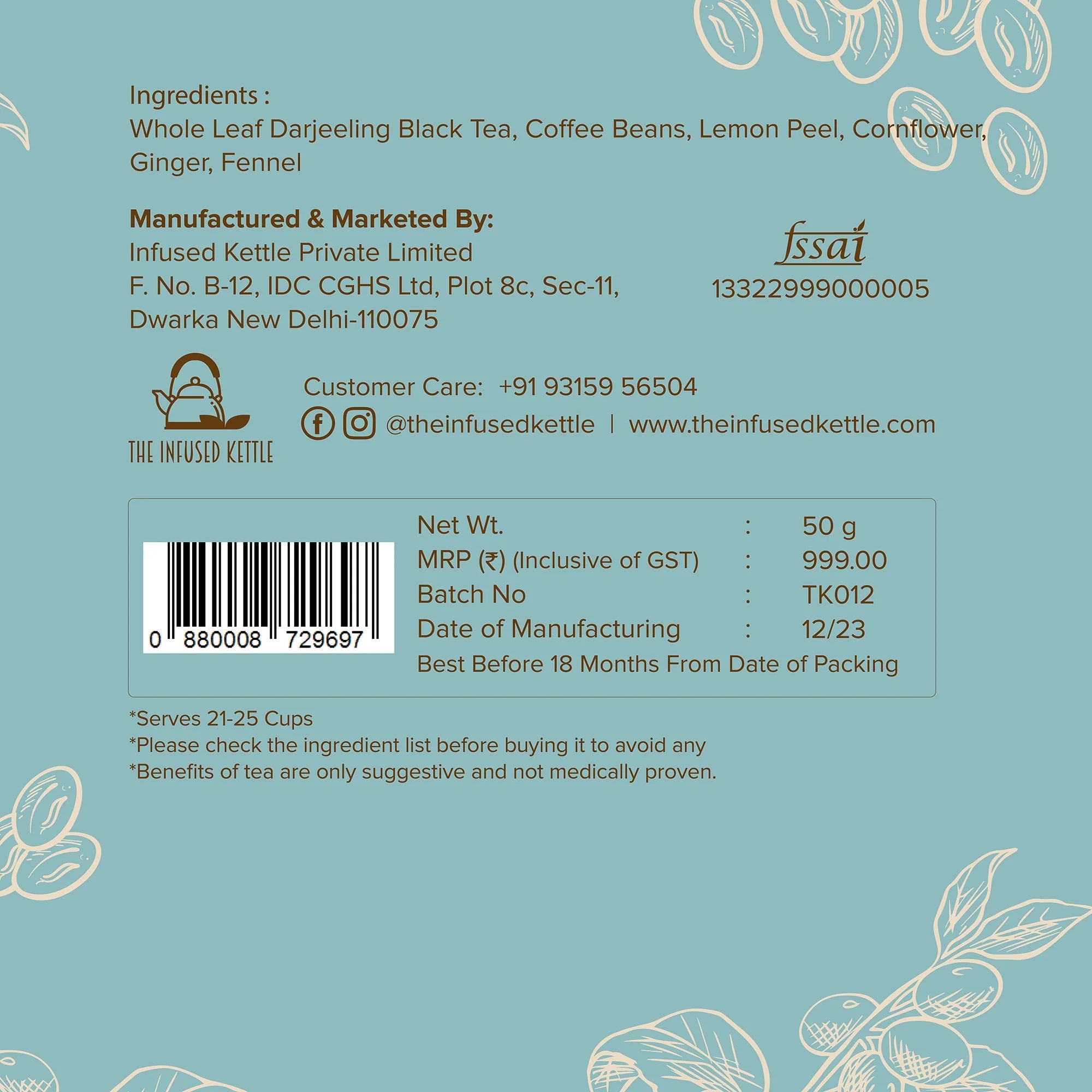 Anti Hangover Black Tea (Coffee Blended)