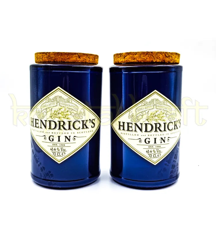 Krystal Kraft Hendrick's Inspired Glass Jar with Cork Lid Set of Two