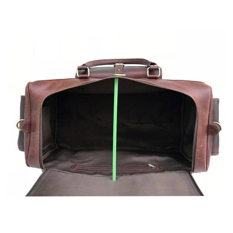 Genuine Large Full-Grain Buffalo Leather Roosevelt Duffle Bag Classy Leather Bags Bags