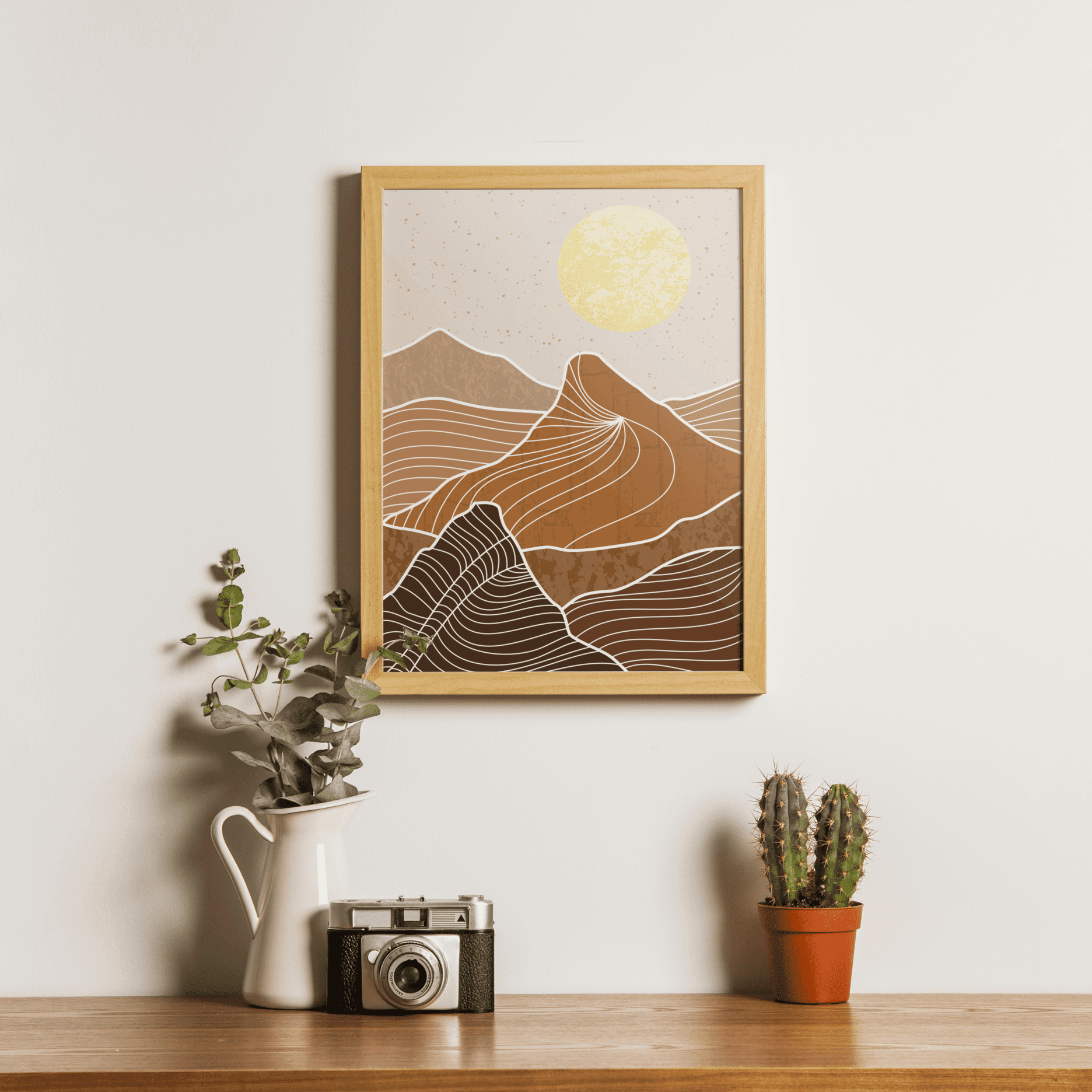 Amber Dusk Framed Artwork