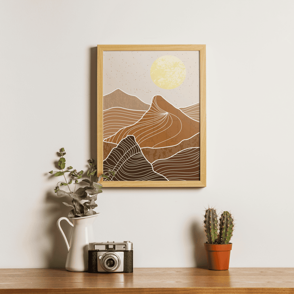 Amber Dusk Framed Artwork