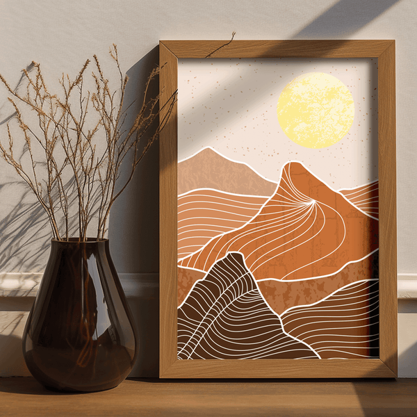 Amber Dusk Framed Artwork