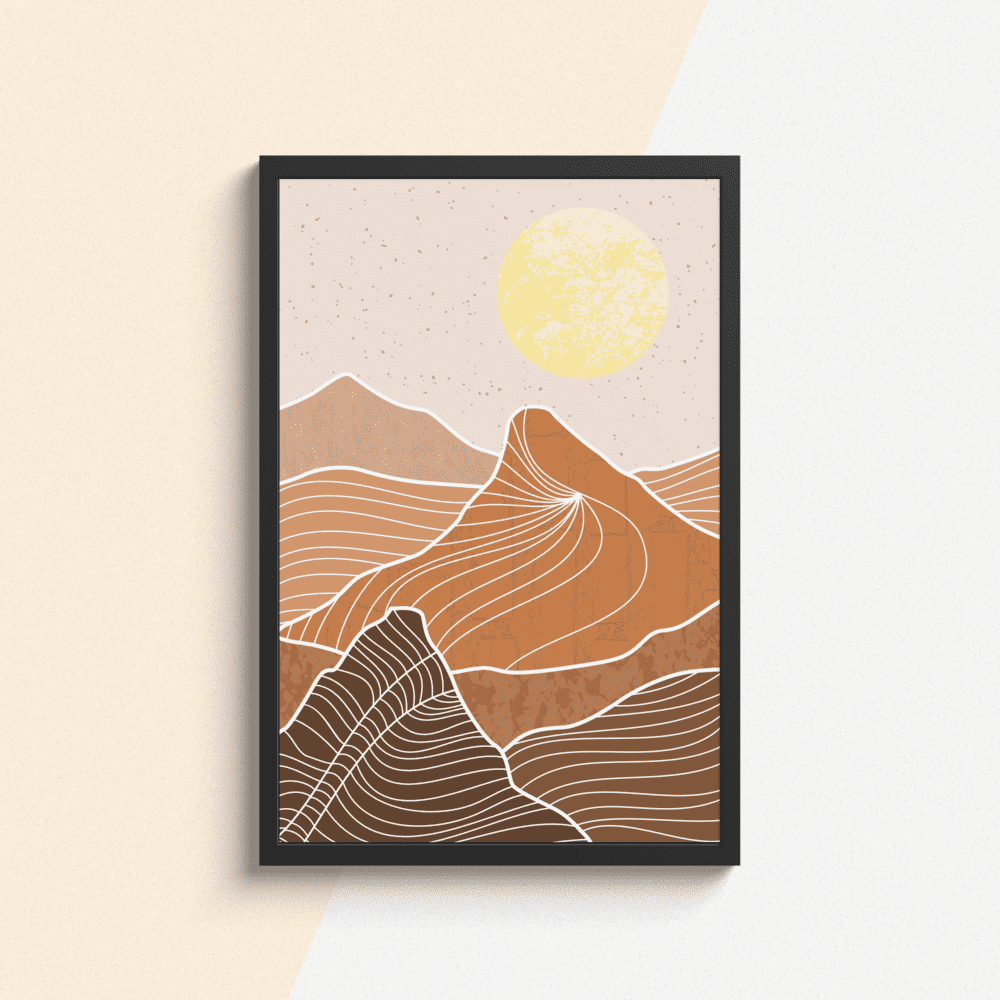 Amber Dusk Framed Artwork