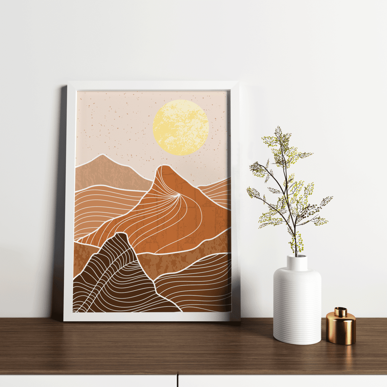 Amber Dusk Framed Artwork