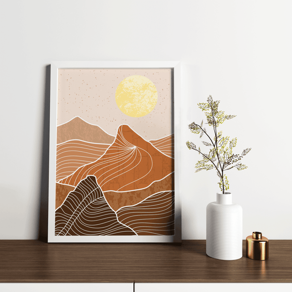 Amber Dusk Framed Artwork