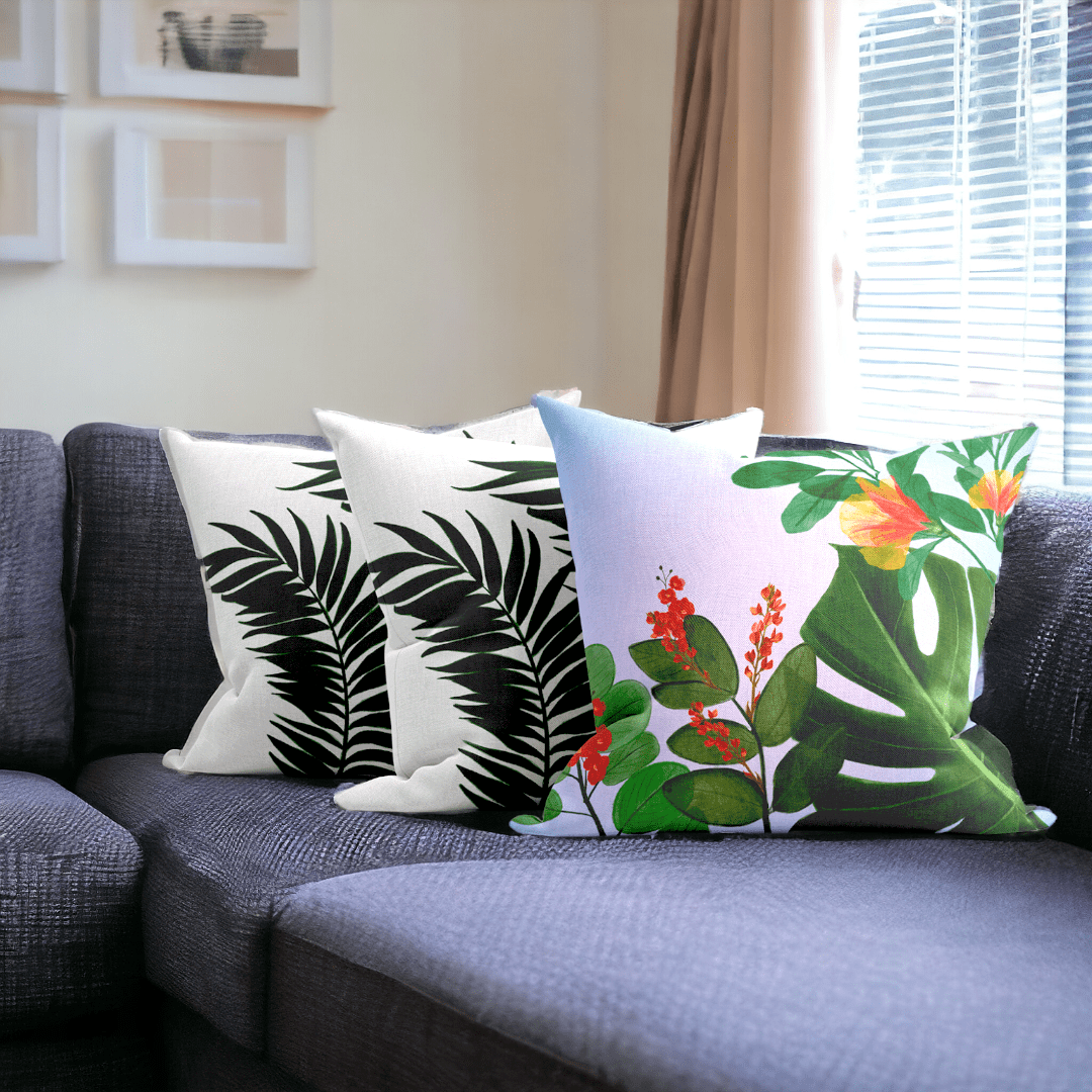 Autumn Big Leaf X Flowing Palm | Set of 3