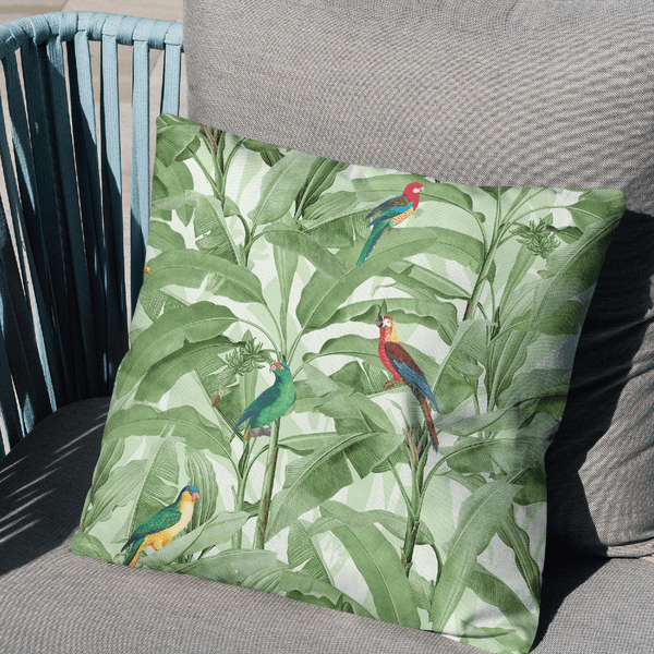 Aviary Elegance Velvet Cushion Cover
