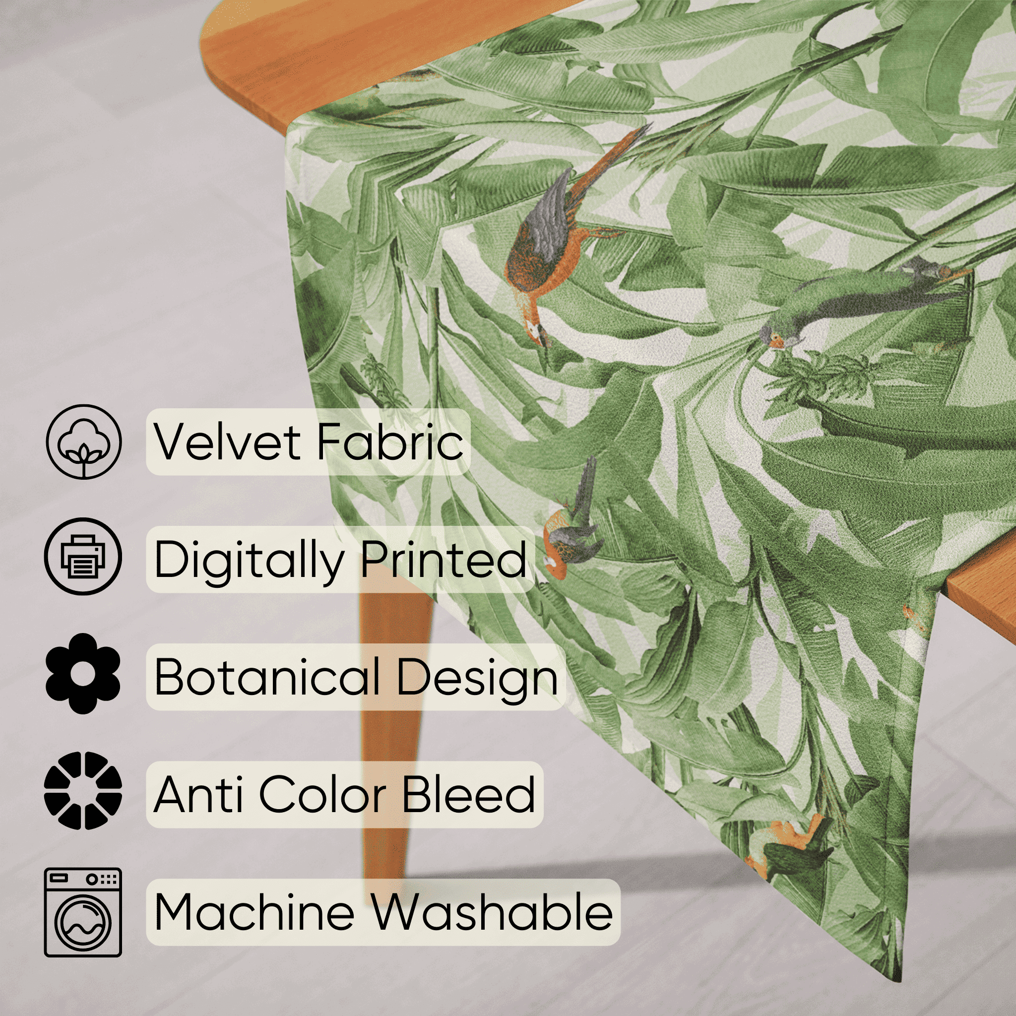 Aviary elegance Table Runner - 6 Seater