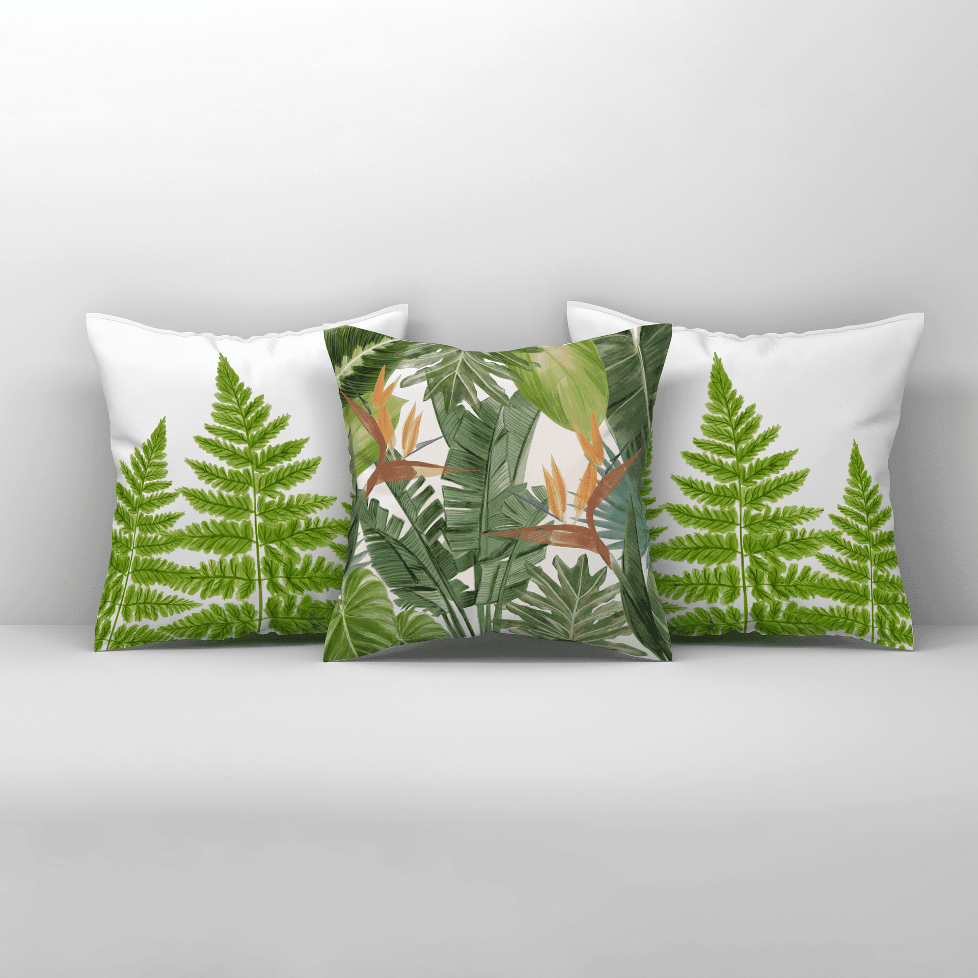 Bird of Paradise X Ferns in Bloom | Set of 3
