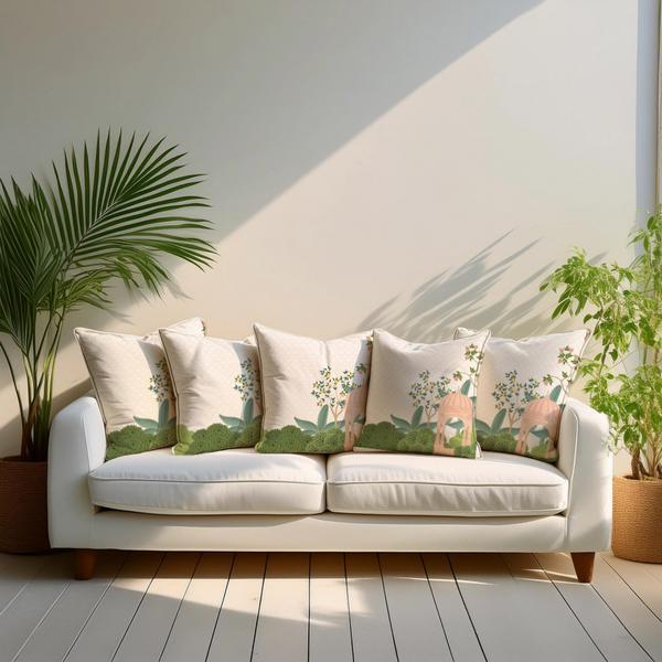 Blissful Arch Velvet Cushion Cover