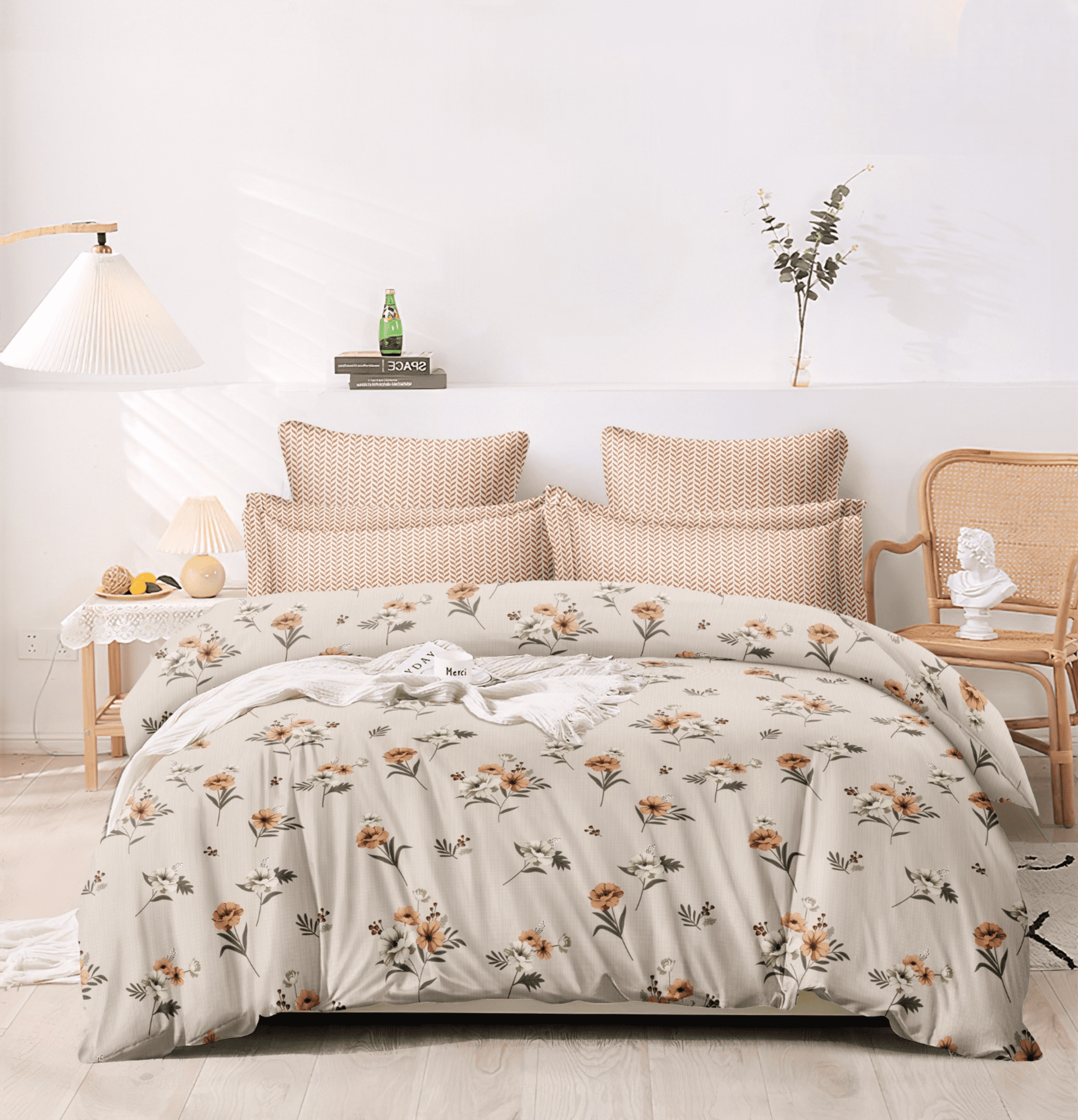 Blissful Blossoms Floral Bedsheet