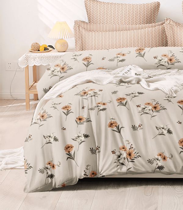 Blissful Blossoms Floral Bedsheet