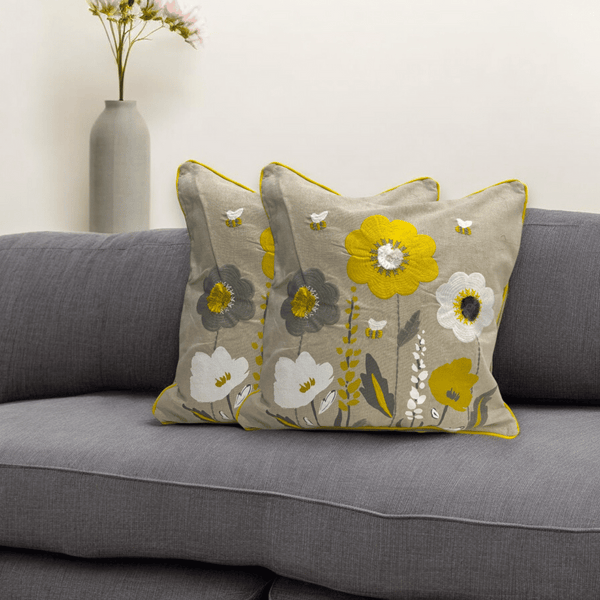 Blooming Meadow Tufted Cushion Cover