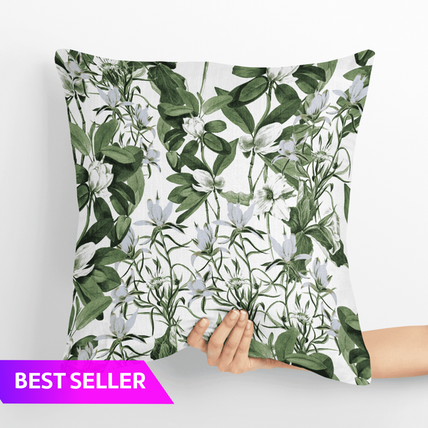Blossom Embrace Velvet Cushion Cover