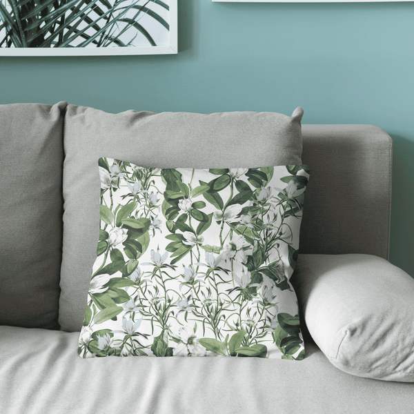 Blossom Embrace Velvet Cushion Cover
