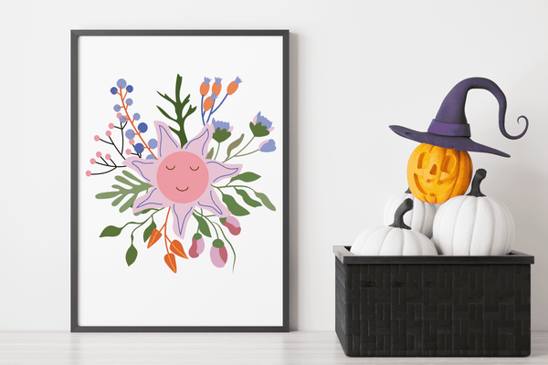 Blossoming Smiles - Framed Wall Art