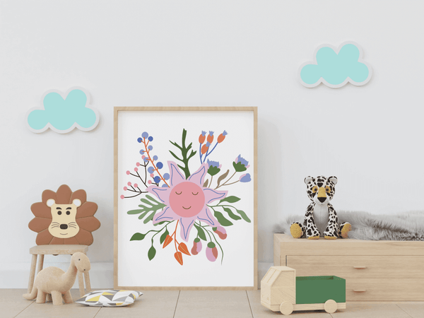 Blossoming Smiles - Framed Wall Art