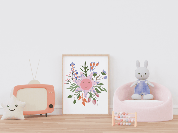Blossoming Smiles - Framed Wall Art
